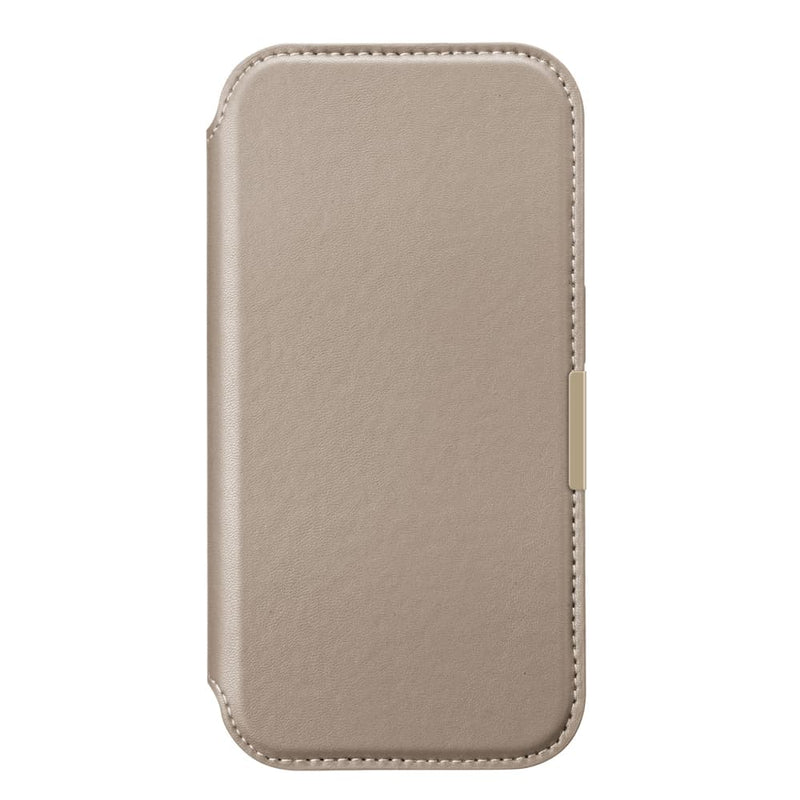 PGA iPhone 17用 ガラスフリップケース ベージュ PG-25AGF02BE 65g