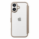 PGA iPhone 17用 ガラスフリップケース ベージュ PG-25AGF02BE 65g