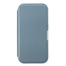 PGA iPhone 17用 ガラスフリップケース ブルー PG-25AGF03BL 65g