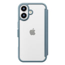 PGA iPhone 17用 ガラスフリップケース ブルー PG-25AGF03BL 65g