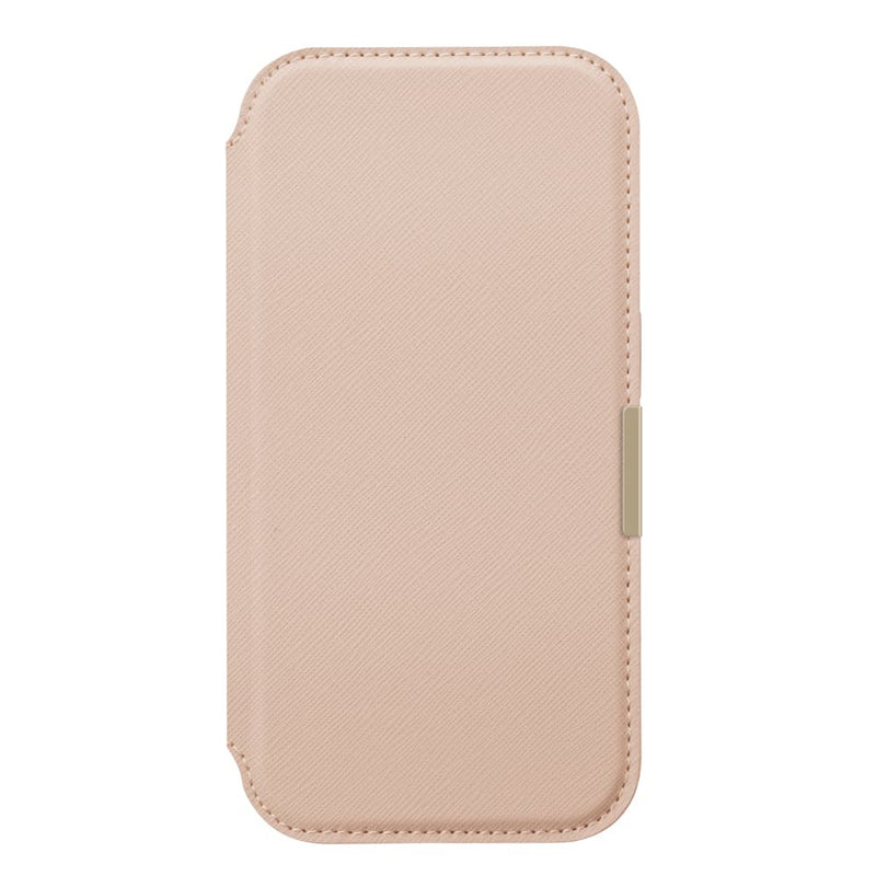 PGA iPhone 17用 ガラスフリップケース サフィアーノ調／ピンク PG-25AGF06PK 65g