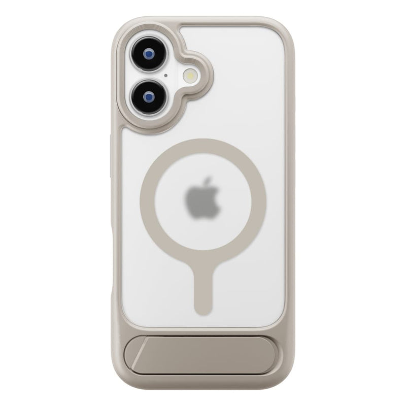 PGA iPhone 17用 MagSafe対応 スタンド付ハイブリッドケース ベージュ PG-25AMH06BE 45g