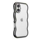 PGA iPhone 17用 ウェーブケース メタルブラック PG-25AWH02BK 35g