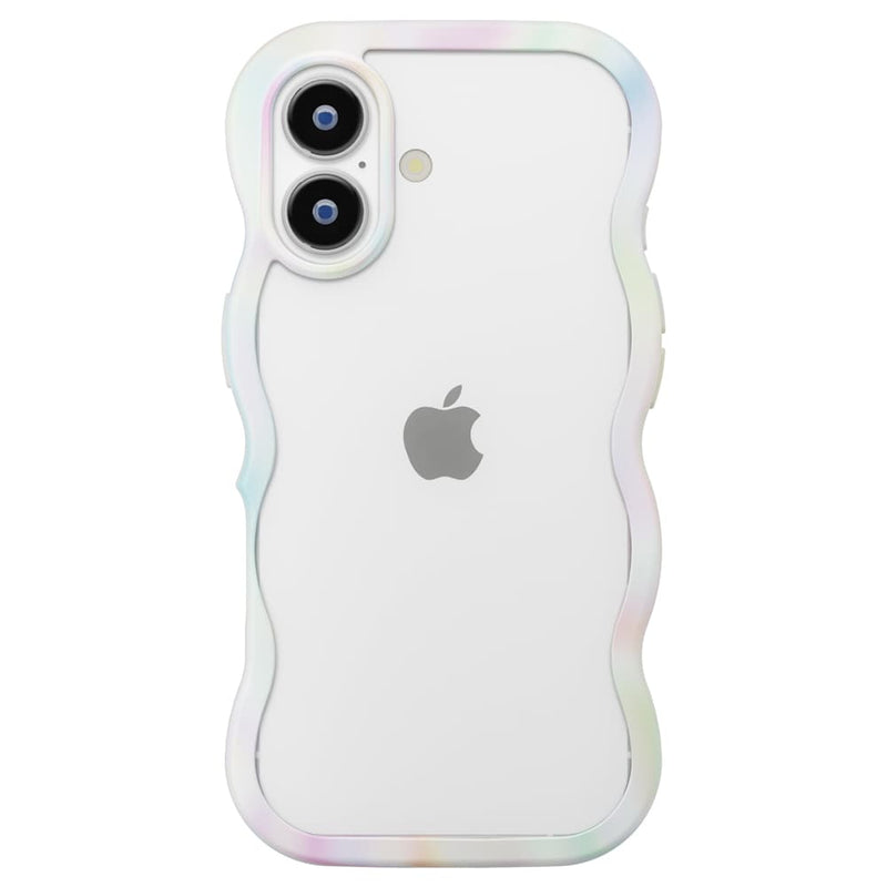 PGA iPhone 17用 ウェーブケース オーロラホワイト PG-25AWH04WH 35g