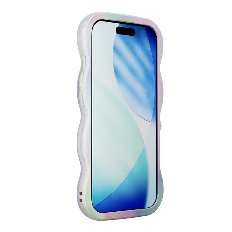 PGA iPhone 17用 ウェーブケース オーロラホワイト PG-25AWH04WH 35g