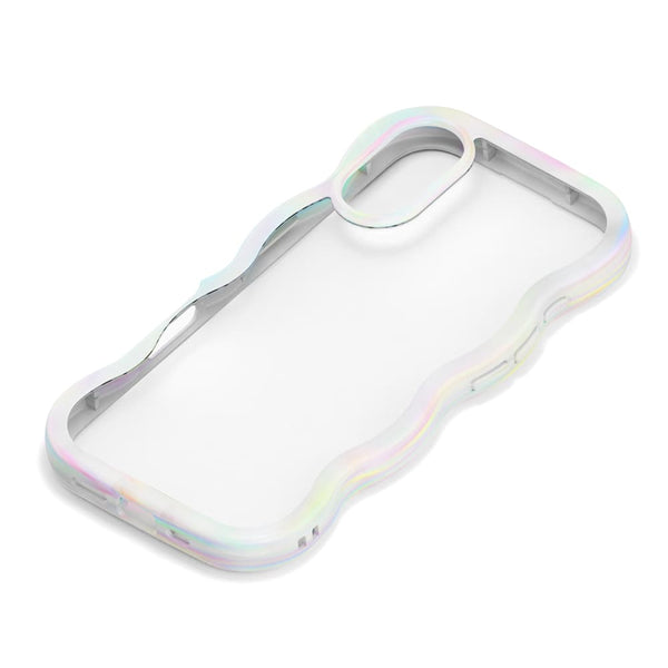 PGA iPhone 17用 ウェーブケース オーロラホワイト PG-25AWH04WH 35g