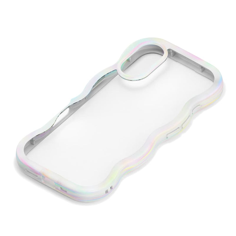 PGA iPhone 17用 ウェーブケース オーロラホワイト PG-25AWH04WH 35g