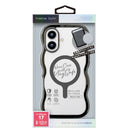 PGA iPhone 17用 MagSafe対応 ウェーブケース メタルブラック PG-25AMW02BK 35g