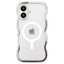 PGA iPhone 17用 MagSafe対応 ウェーブケース メタルシルバー PG-25AMW03SV 35g