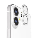 PGA iPhone 17／16／16 Plus用 カメラフルプロテクター クリア／メタルシルバー 2g