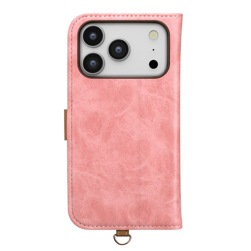 PGA iPhone 17 Pro用 フリップカバー ダスティピンク 80g