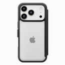 PGA iPhone 17 Pro用 ガラスフリップケース ブラック 65g