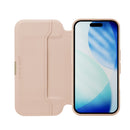 PGA iPhone 17 Pro用 ガラスフリップケース サフィアーノ調／ピンク 65g