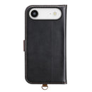 PGA iPhone Air用 フリップカバー ブラック 95g