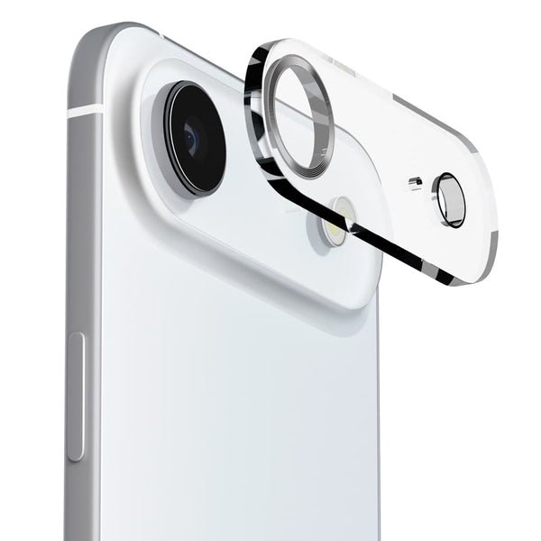 PGA iPhone Air用 カメラフルプロテクター クリア／メタルシルバー 5g