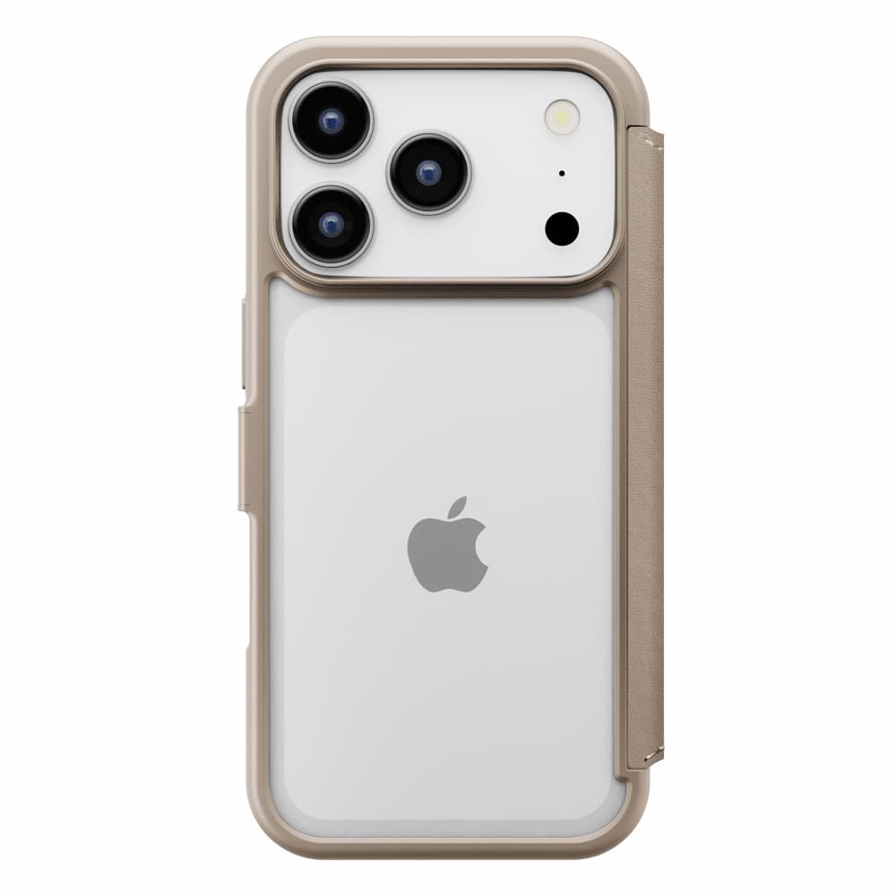 PGA iPhone 17 Pro Max用 ガラスフリップケース ベージュ 85g