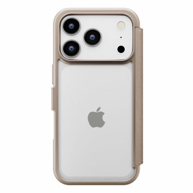 PGA iPhone 17 Pro Max用 ガラスフリップケース ベージュ 85g