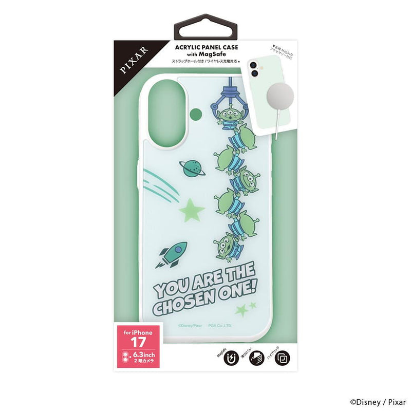 PGA iPhone 17用 MagSafe対応 アクリルパネルケース エイリアン 50g
