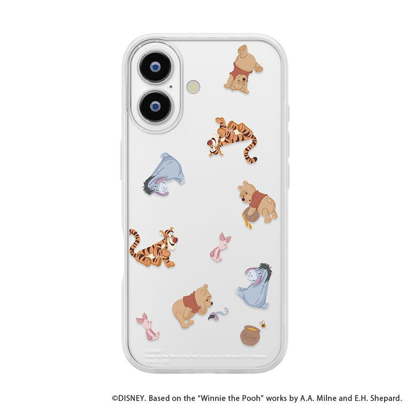 PGA iPhone 17用 ガラススリムケース くまのプーさん PG-D25AGT04POO 30g