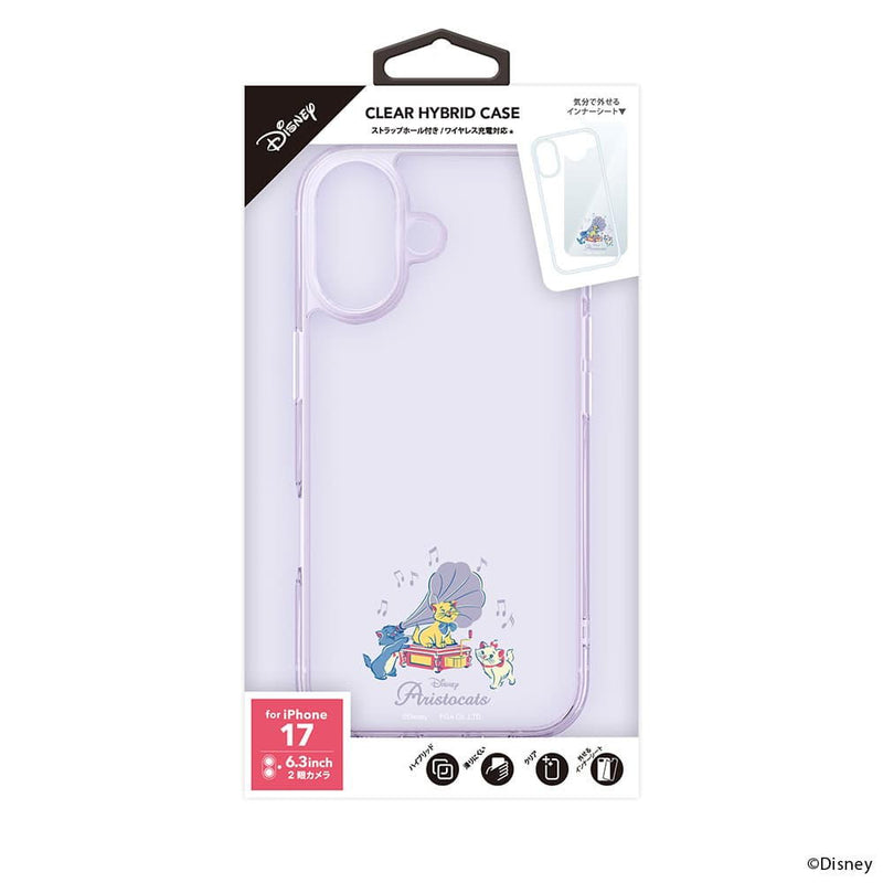 PGA iPhone 17用 ハイブリッドケース おしゃれキャット PG-D25APT01MAR 35g