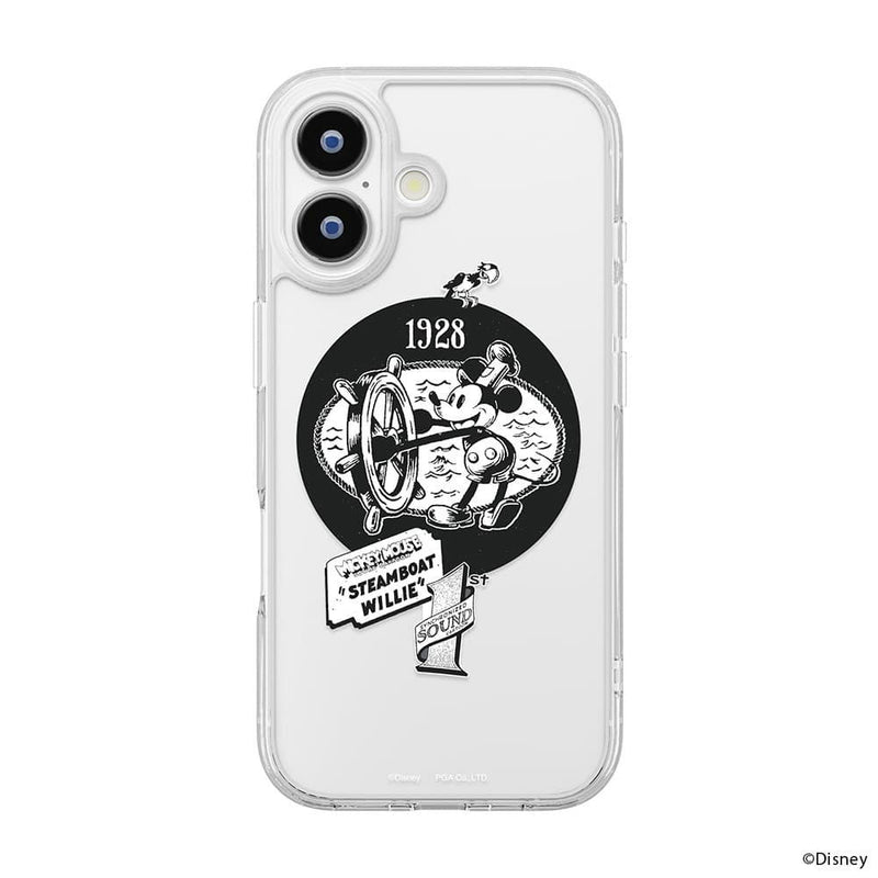 PGA iPhone 17用 MagSafe対応 ハイブリッドケース 蒸気船ウィリー 35g