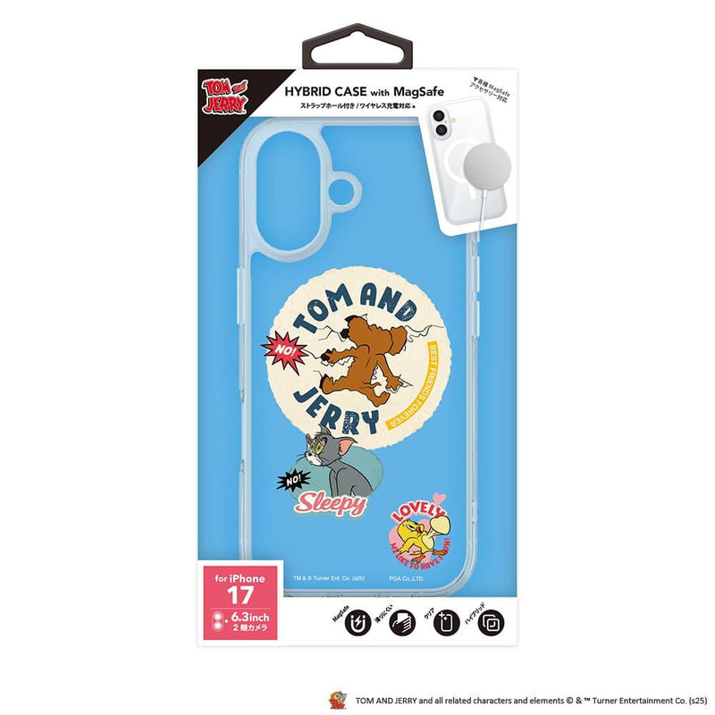 PGA iPhone 17用 MagSafe対応 ハイブリッドケース トムとジェリー 35g