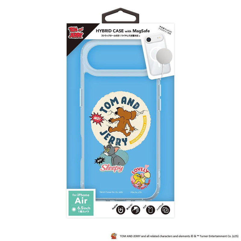 PGA iPhone Air用 MagSafe対応 ハイブリッドケース トムとジェリー 30g