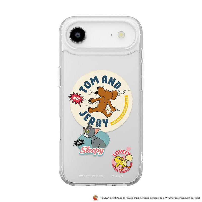PGA iPhone Air用 MagSafe対応 ハイブリッドケース トムとジェリー 30g
