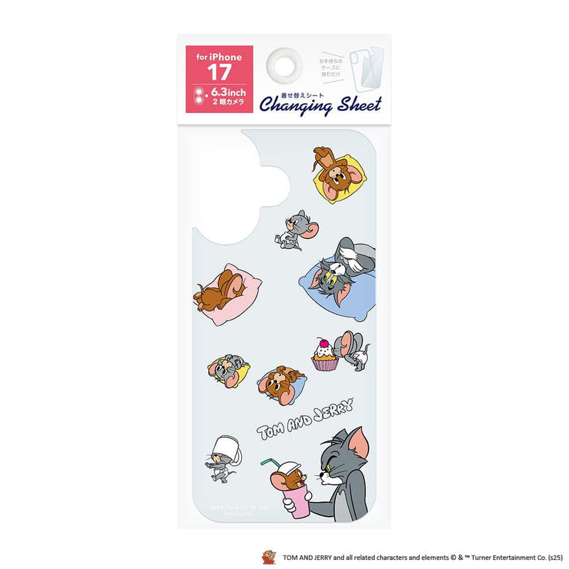 PGA iPhone 17用 着せ替えシート トムとジェリー／C PG-WSH25A03TAJ 3g
