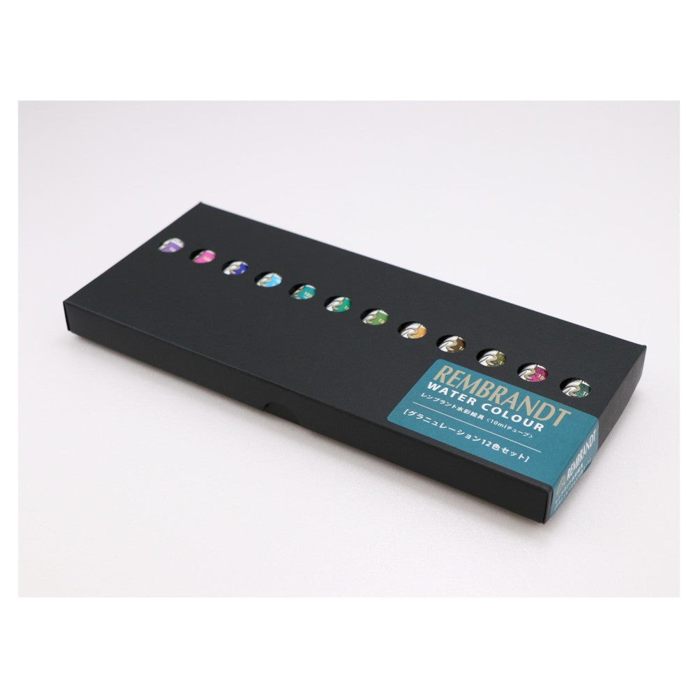 レンブラント水彩絵具10ml グラニュレーション12色紙箱セット 【直送品