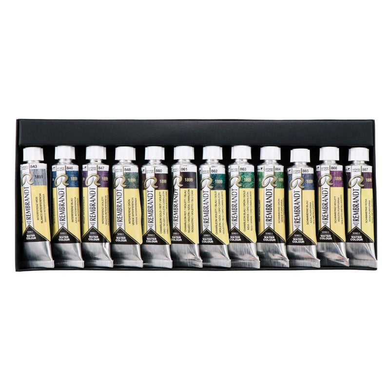レンブラント水彩絵具10ml スペシャルエフェクト12色紙箱セット 【直送