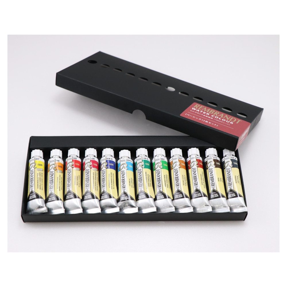 ターレンス レンブラント水彩絵具10ml ベーシック12色紙箱セット