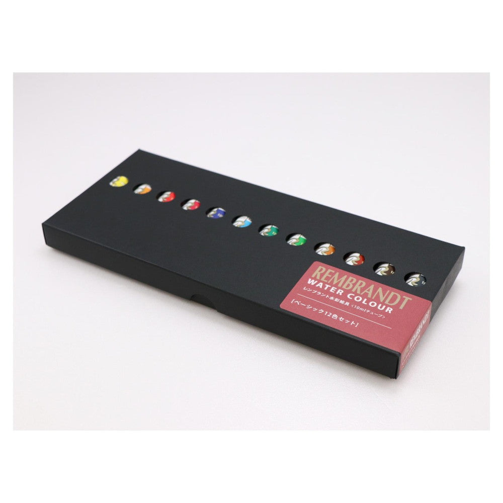 ターレンス レンブラント水彩絵具10ml ベーシック12色紙箱セット