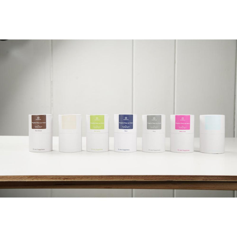 HIRUNEGAO 加重アイマスク ホワイトピンク  メーカー直送 ▼返品・キャンセル不可【他商品との同時購入不可】