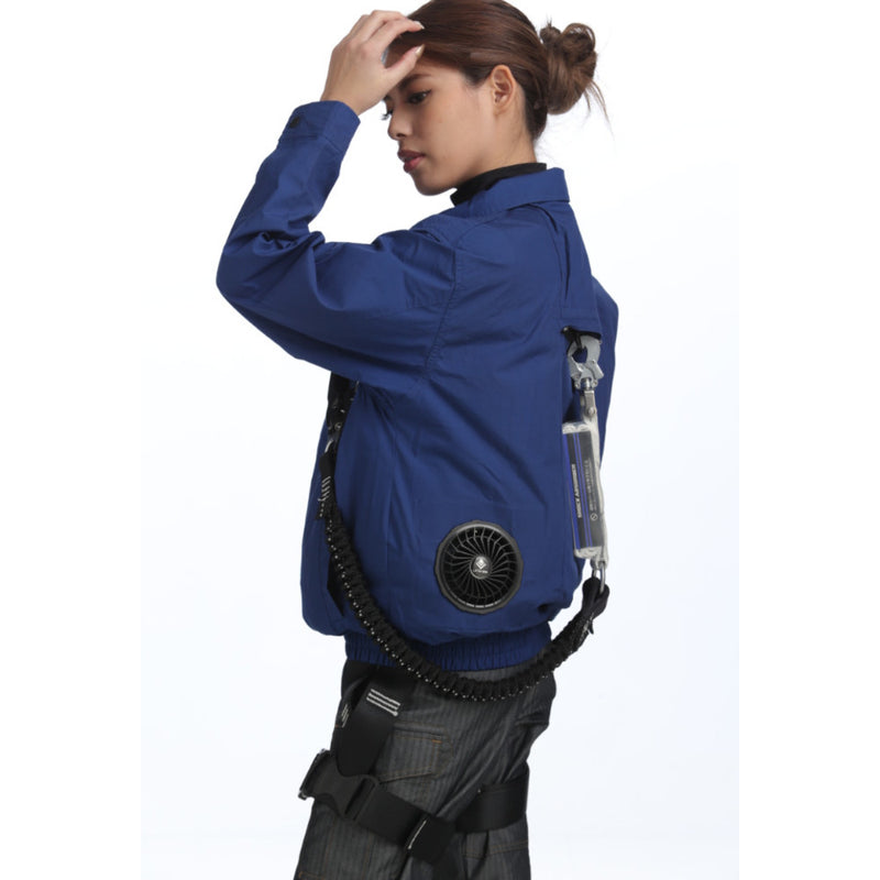 COOLING BLASTハーネス対応服地 ブルー M メーカー直送 ▼返品・キャンセル不可【他商品との同時購入不可】