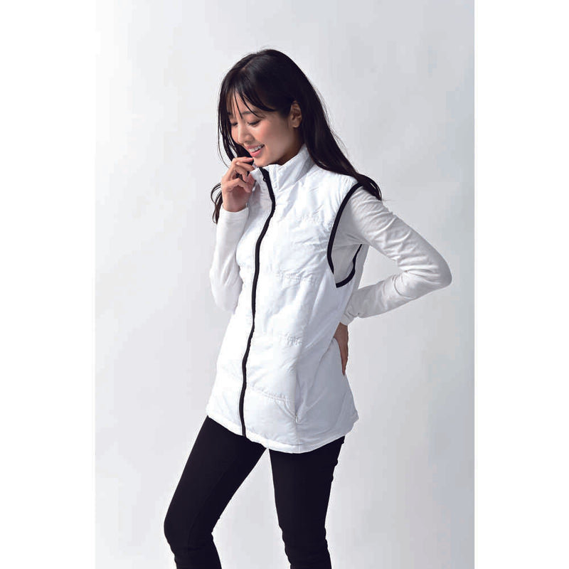 リンクサス 速暖ヒートベストEX 服地 ホワイト M メーカー直送 ▼返品・キャンセル不可【他商品との同時購入不可】