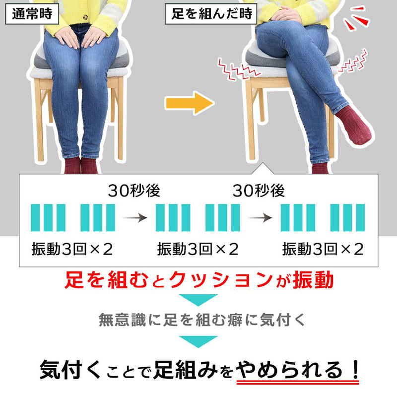 振動でお知らせ足組み防止クッション ANTCSHSGY メーカー直送 ▼返品・キャンセル不可【他商品との同時購入不可】