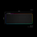 ハブ付きRGBデスクマット MUPDWHHBK メーカー直送 ▼返品・キャンセル不可【他商品との同時購入不可】