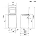 タテ型温水/熱水洗濯機「ニオイウォッシュ」 MHTWSHSWH メーカー直送 ▼返品・キャンセル不可【他商品との同時購入不可】
