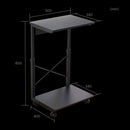 7段階昇降CPUワゴン ブラック PCCATPLBK メーカー直送 ▼返品・キャンセル不可【他商品との同時購入不可】