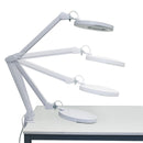 45LEDクランプ式フレキシブルアームルーペ LECL24CWH メーカー直送▼返品・キャンセル不可【他商品との同時購入不可】