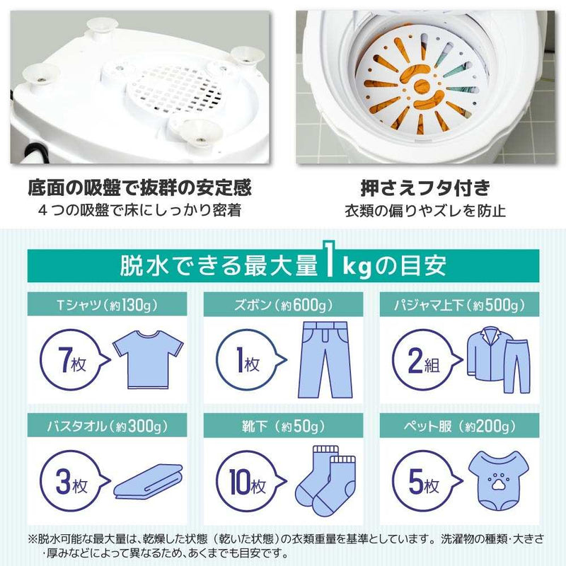 部屋干しアシスト脱水機「乾燥機いら～ず」 DSGM25SWH メーカー直送▼返品・キャンセル不可【他商品との同時購入不可】