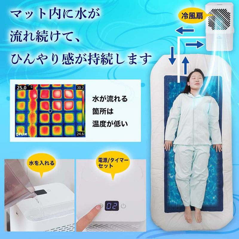ひんやり水流快眠マット3 WATM25SWH メーカー直送▼返品・キャンセル不可【他商品との同時購入不可】
