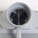 LEDライト付パワフルファン塗装ブースDX TBTD25HGY メーカー直送▼返品・キャンセル不可【他商品との同時購入不可】