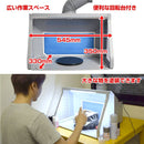 LEDライト付パワフルファン塗装ブースDX TBTD25HGY メーカー直送▼返品・キャンセル不可【他商品との同時購入不可】