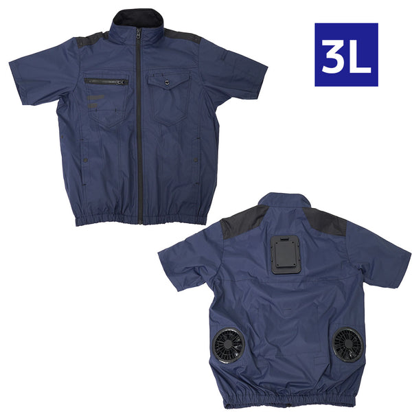 圧倒的に冷える 冷蔵服4 半袖 3L TKWE25SNV メーカー直送 ▼返品・キャンセル不可【他商品との同時購入不可】