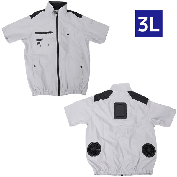 圧倒的に冷える 冷蔵服4 半袖 3L TKWE25SGY3L メーカー直送 ▼返品・キャンセル不可【他商品との同時購入不可】