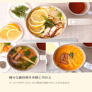 楽々収納電気鍋「コロン」ホワイト KGDR25HWH メーカー直送▼返品・キャンセル不可【他商品との同時購入不可】