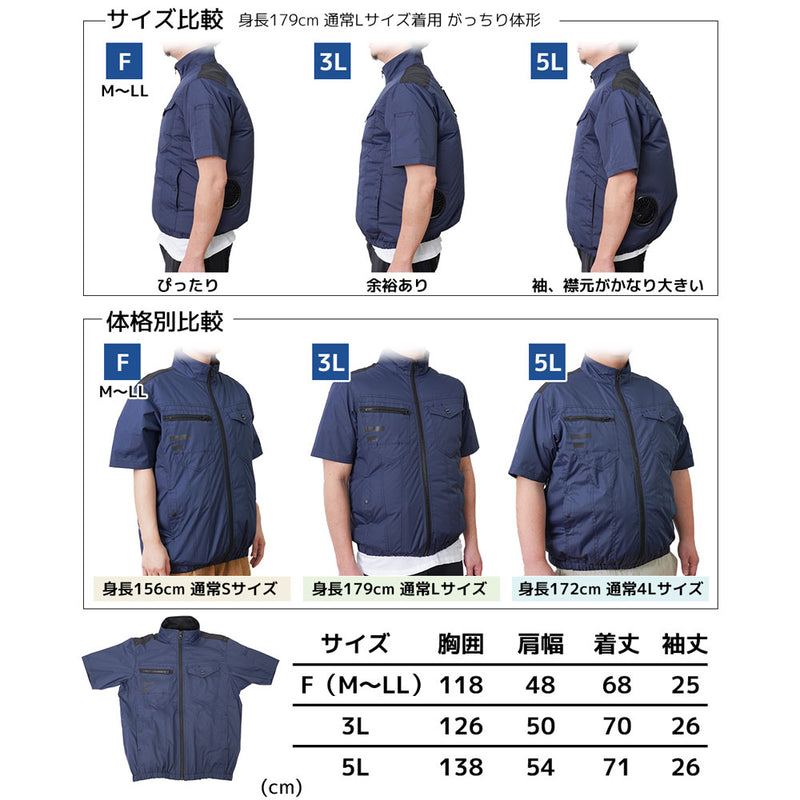 圧倒的に冷える 冷蔵服4 半袖 5L バッテリー付 TKWE25SGR メーカー直送▼返品・キャンセル不可【他商品と同時購入不可