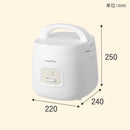 簡単操作炊飯器「ノラノラ」グレージュ KGDF25HJU メーカー直送▼返品・キャンセル不可【他商品との同時購入不可】